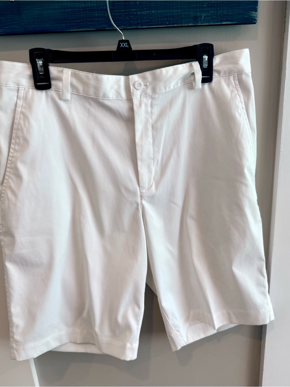 Men's White Performance Golf Shorts (2 pair) Size 34 waist